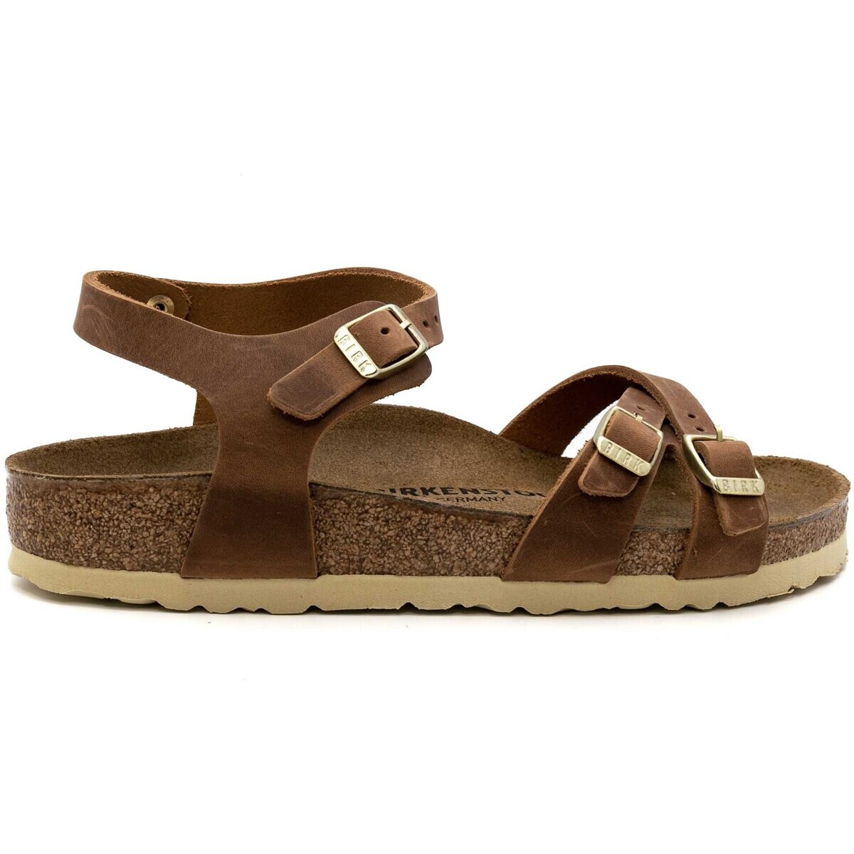 BIRKENSTOCK  Kumba Waxy Leather  Hnědá