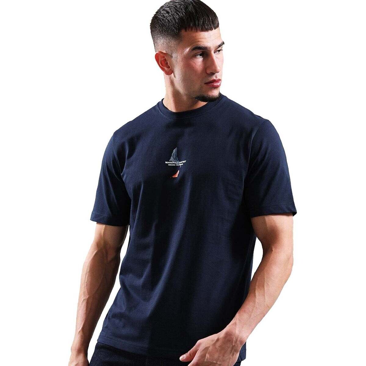 Marshall Artist  Aspen T-Shirt Navy  Modrá