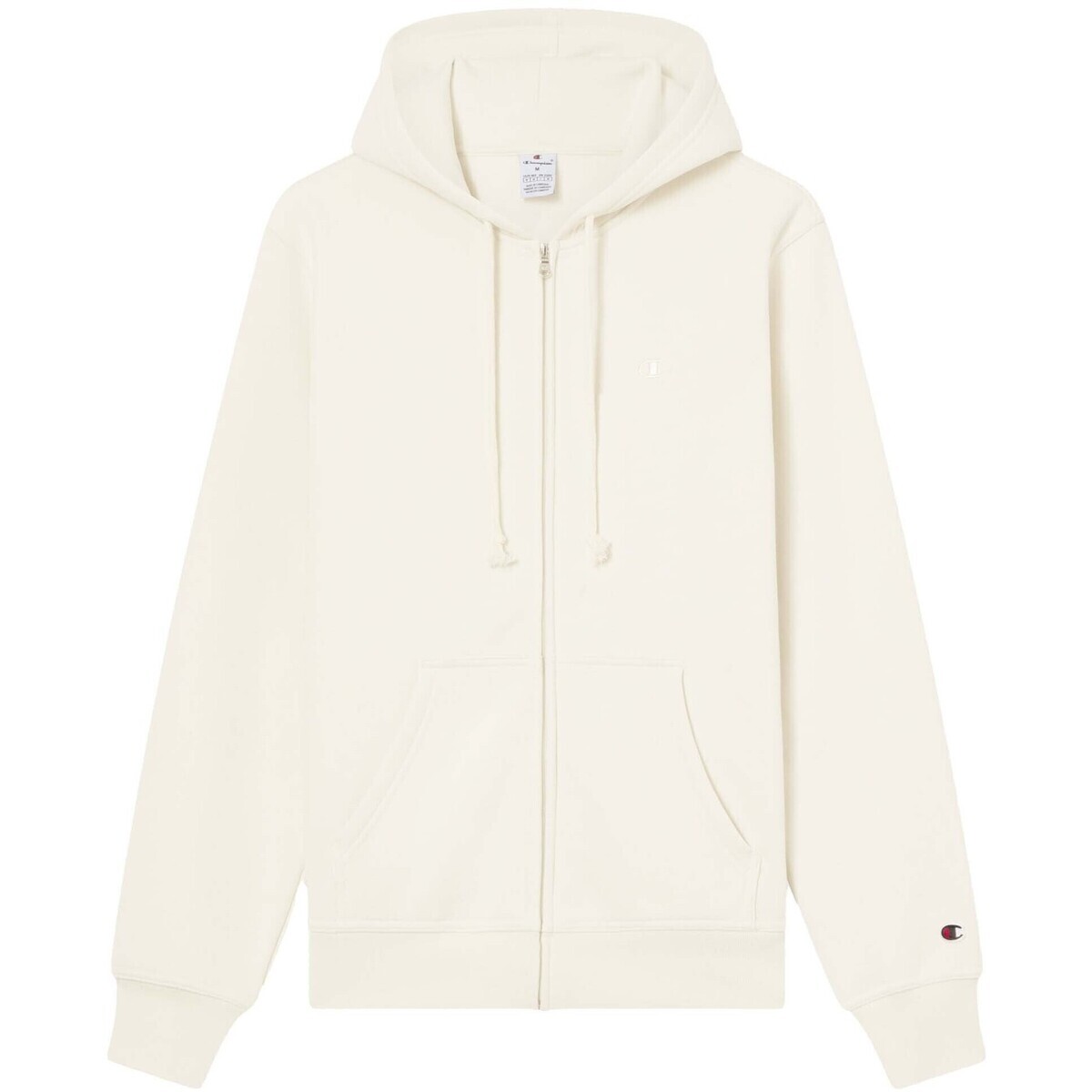 Champion  Full Zip Hoodie Sweatshirt  Bílá