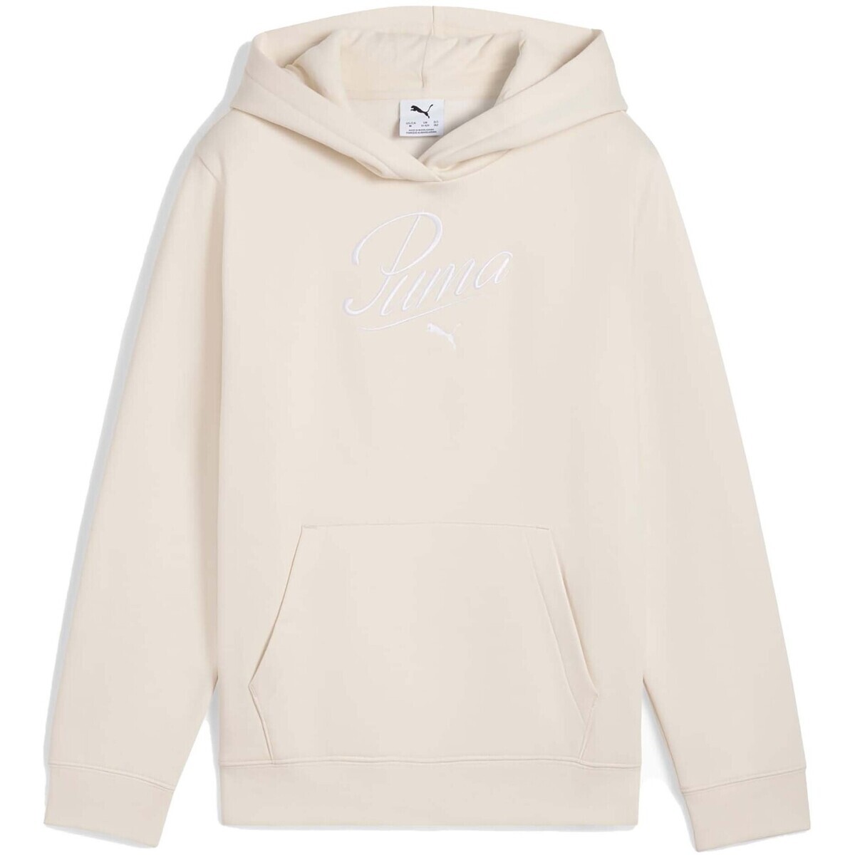 Puma  Ess Script Hoodie Fl G  Bílá