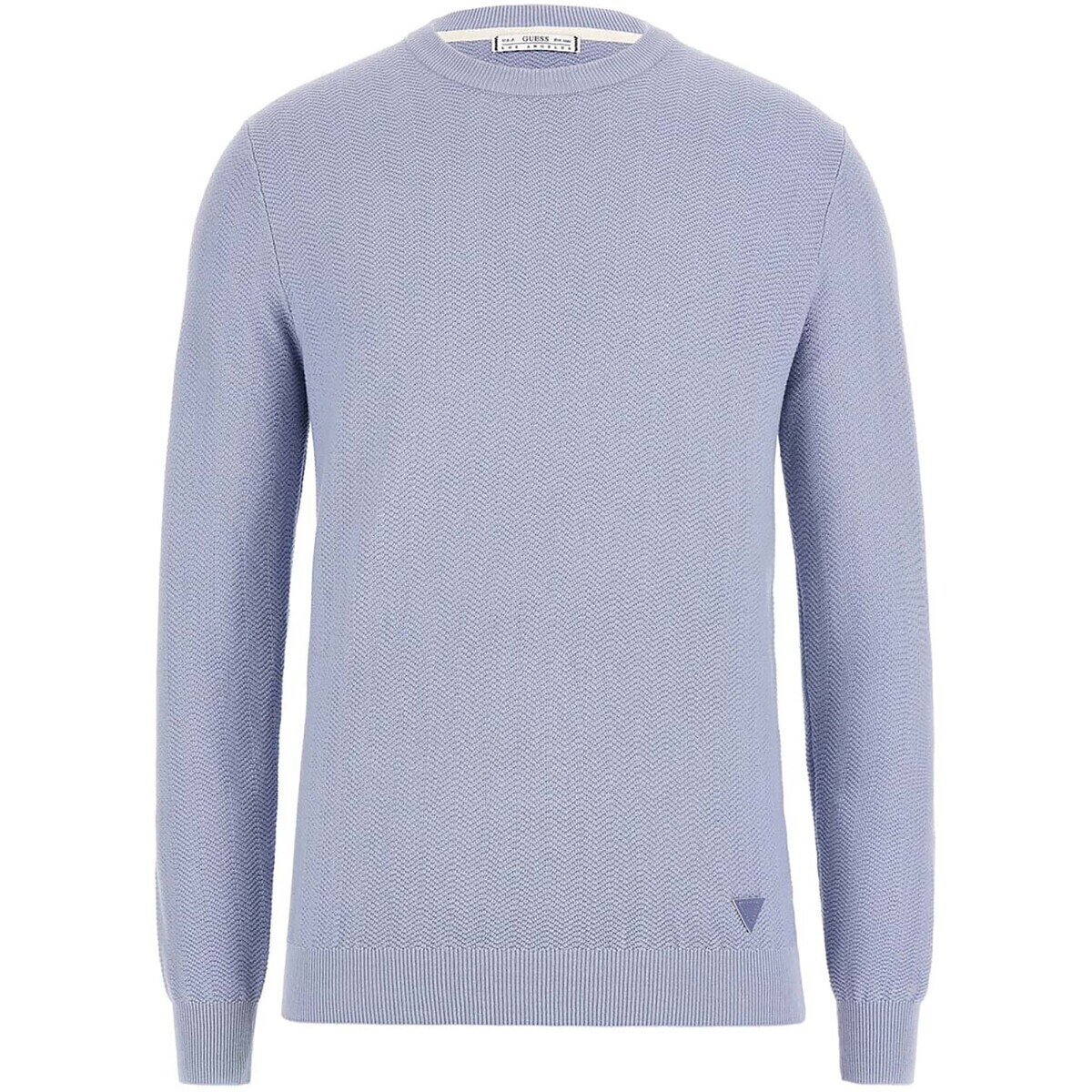 Guess  Harding Cn Ls Stitch Swtr  Modrá