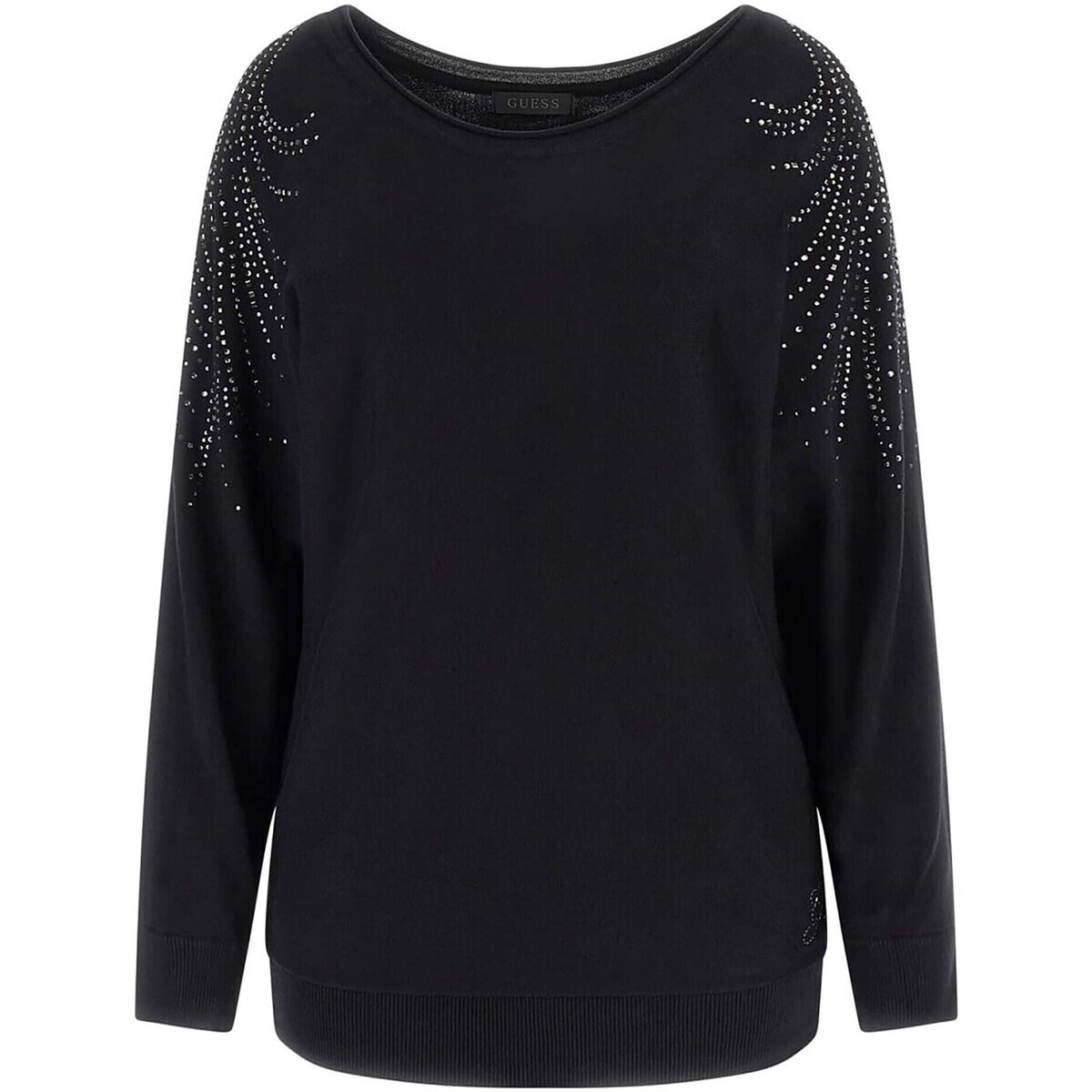 Guess  Bat Sleeve Loretta Logo Swtr  Černá