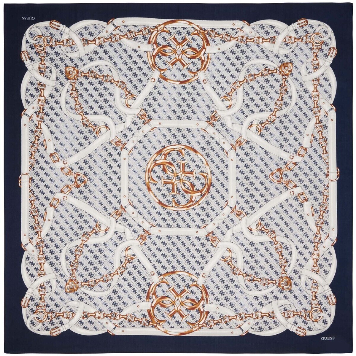 Guess  Noelle Printed Kefiah 130X130  Modrá