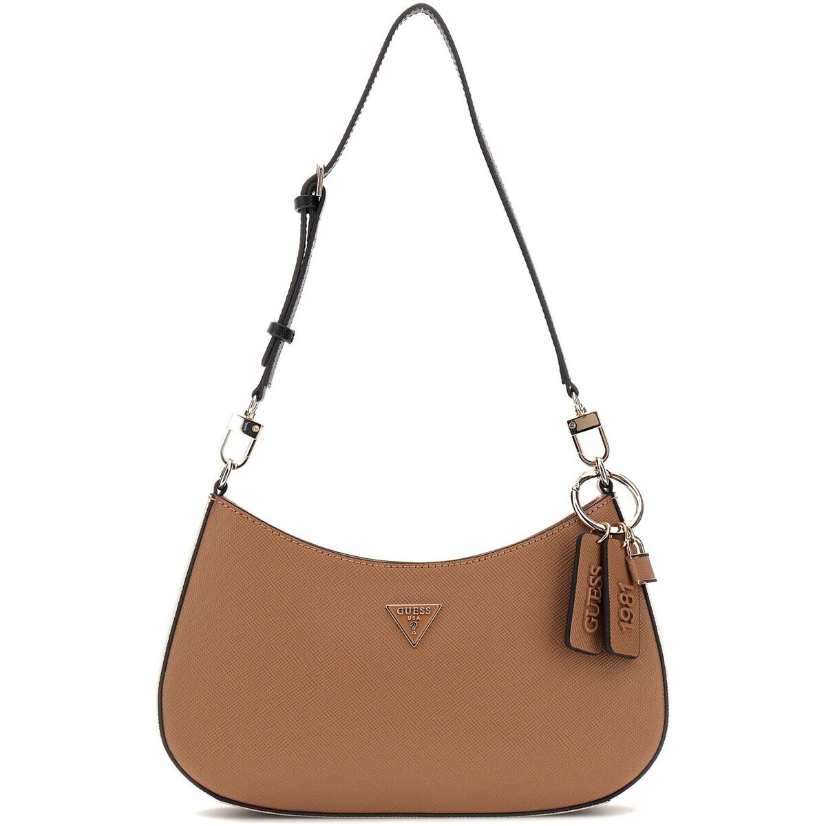 Guess  Noelle Ii Top Zip Shoulder Bag  Béžová