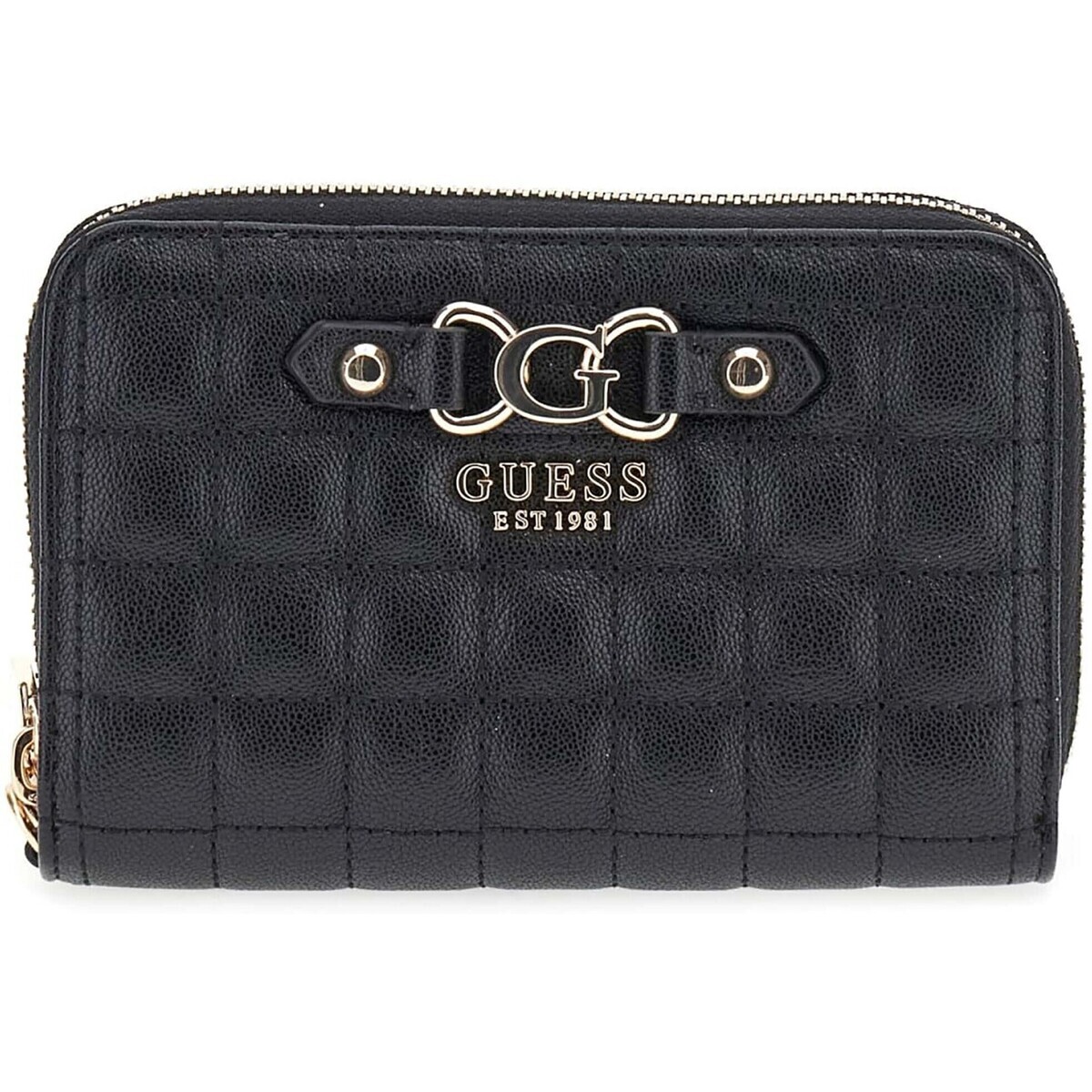 Guess  Nadira Slg Medium Double Zip  Černá