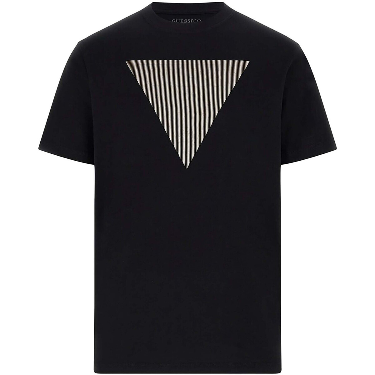 Guess  Cn Ss Triangle Logo Tee  Černá