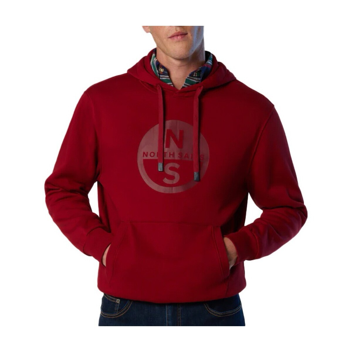 North Sails  HOODED SWEATER  Červená