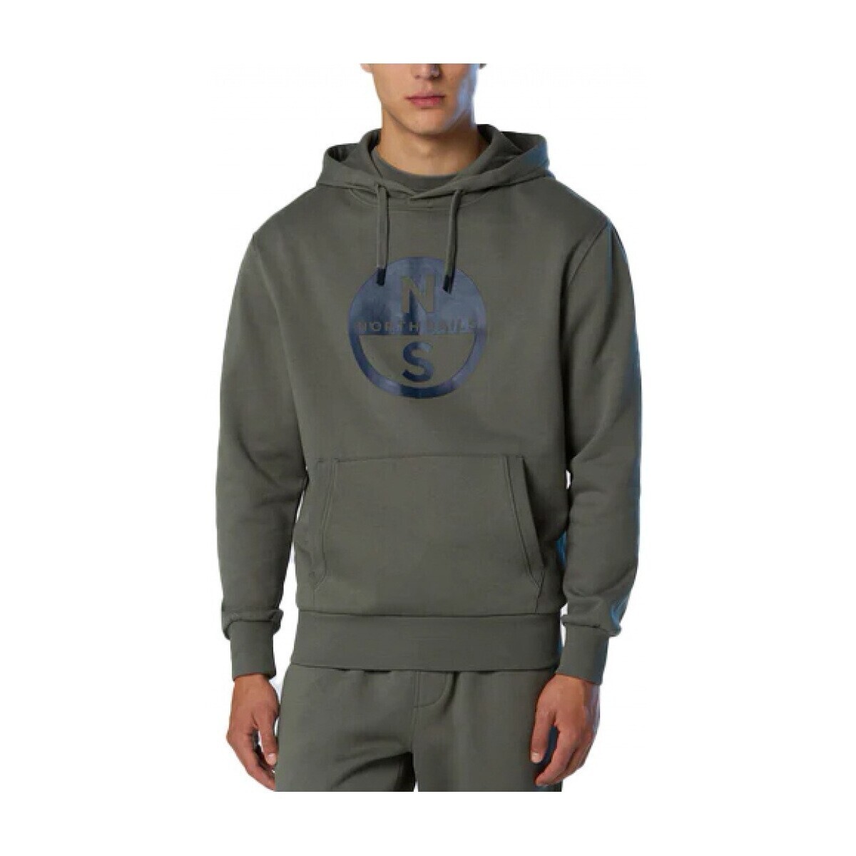 North Sails  HOODED SWEATER  Šedá