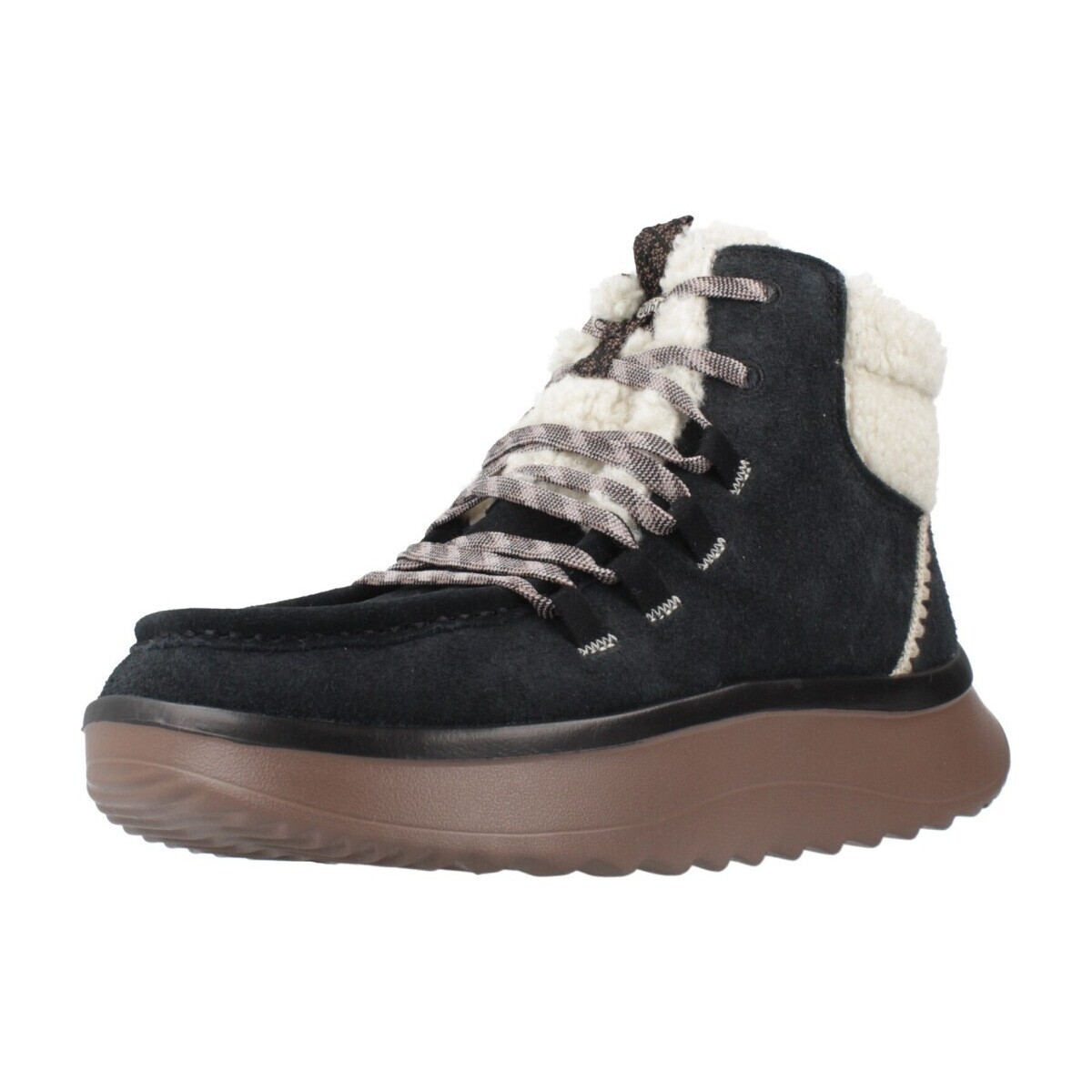 HEYDUDE  WENDY PEAK APRES SUEDE COZSTIT  Černá