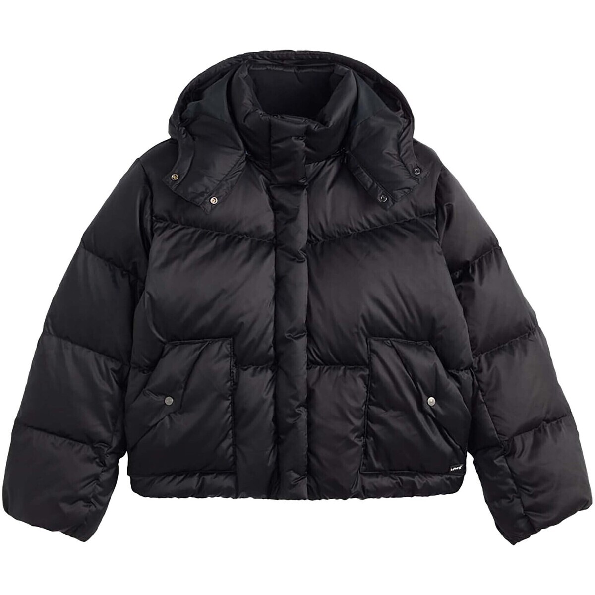 Levis  Western Bubble Shortie Anthracite Night  Černá