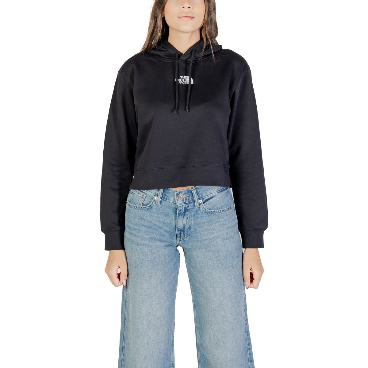 The North Face  W ESSENTIAL CROP HOODIE NF0A89EXJK3  Černá
