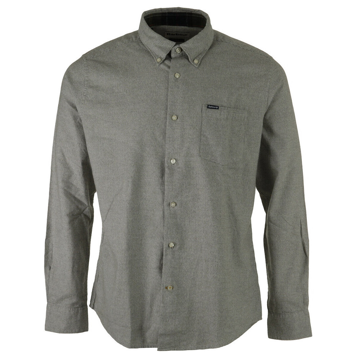 Barbour  Turner Tailored Houndstooth Shirt  Zelená