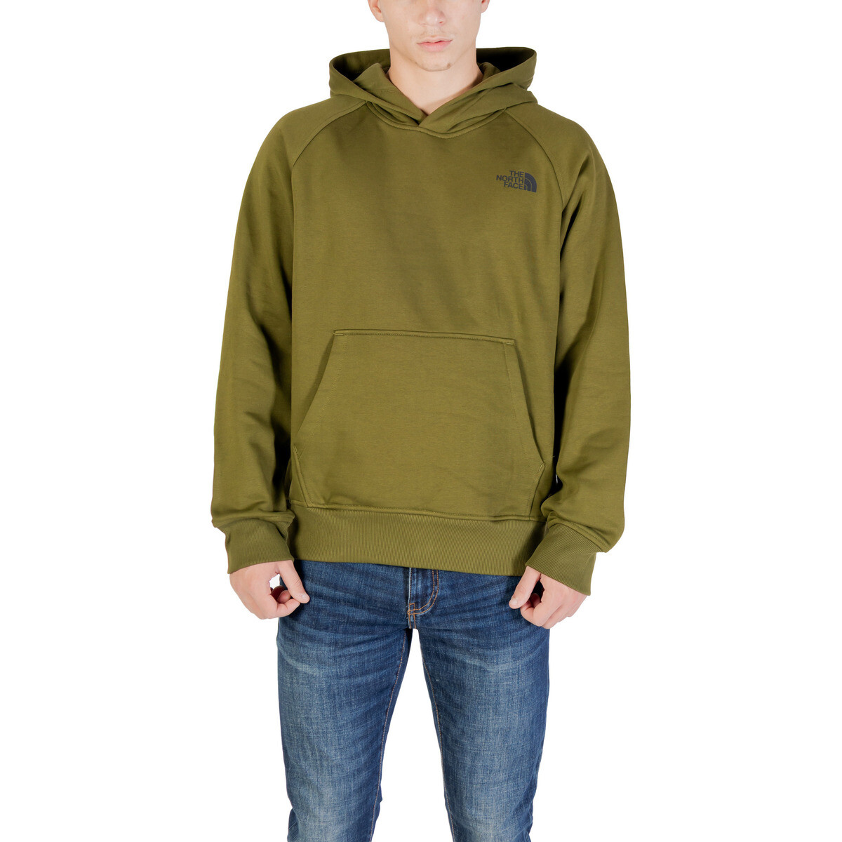 The North Face  M RAGLAN BOX NSE HOODIE NF0A89F9DIW  Zelená
