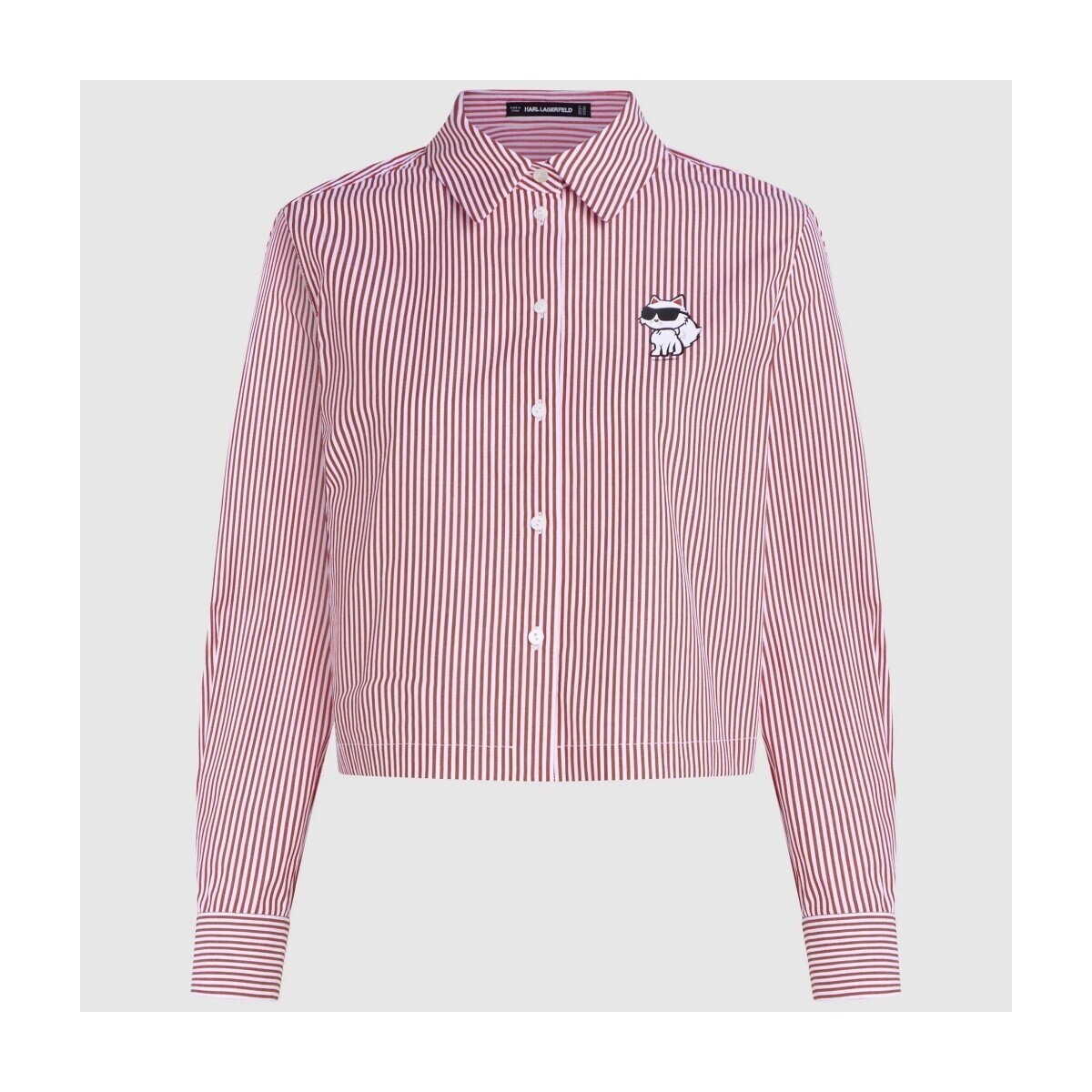 Karl Lagerfeld  IKON CHOUPETTE CROPPED SHI  Růžová