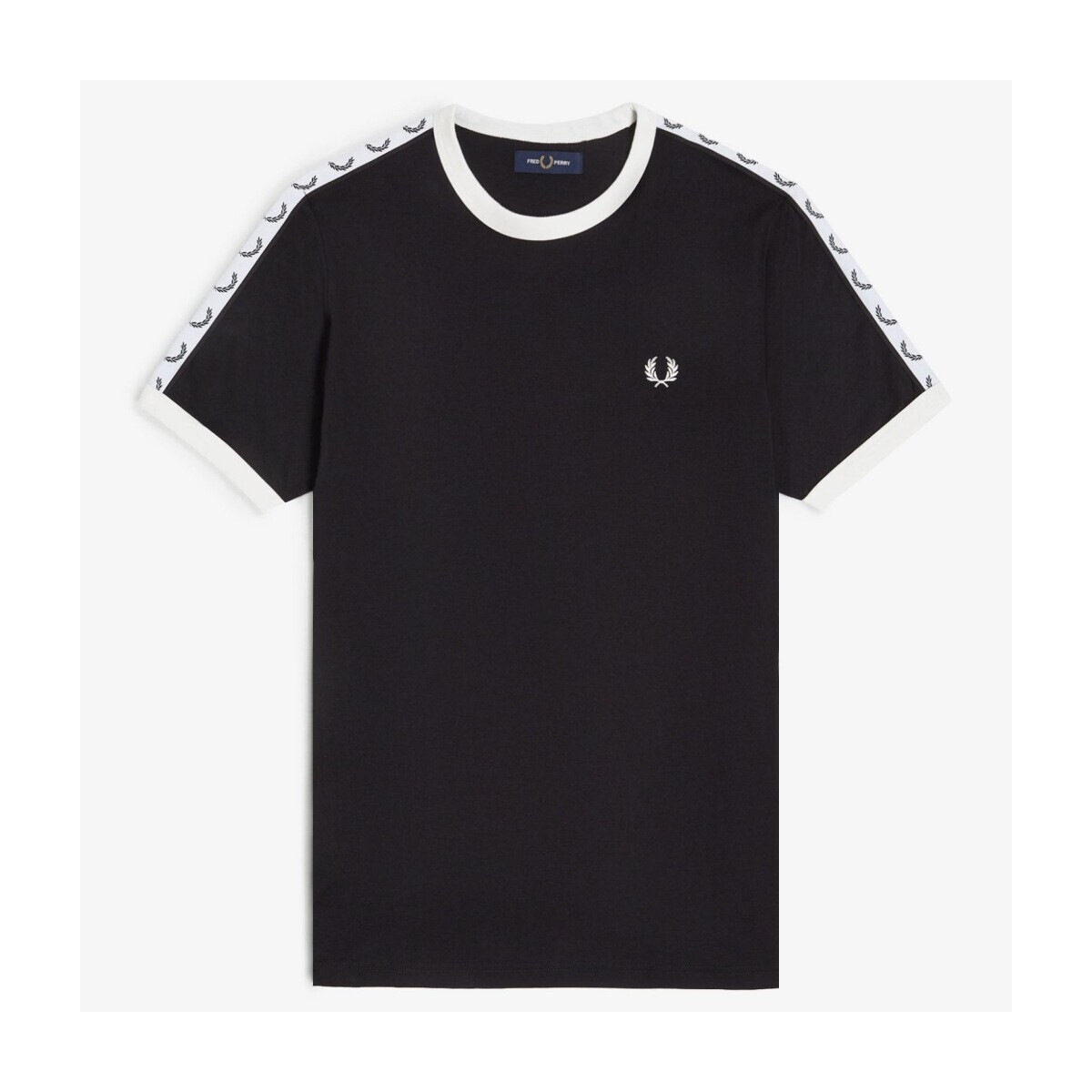 Fred Perry  TAPED RINGER T-SHIRT  Černá
