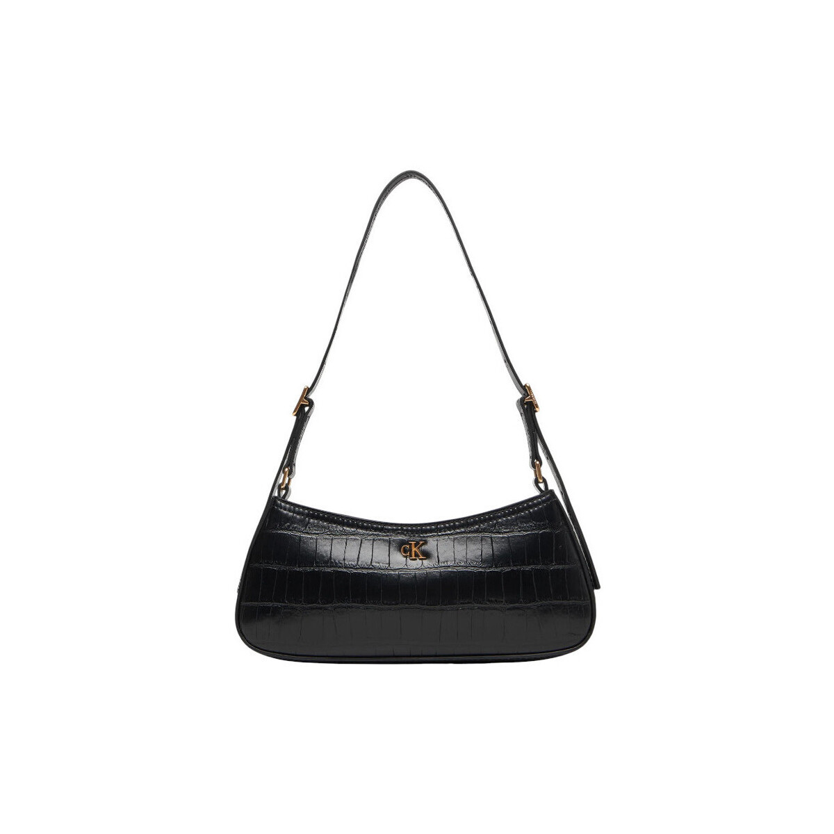 Calvin Klein Jeans  CK CROC SMALL SHOULDER BAG LV04F3283G  Černá