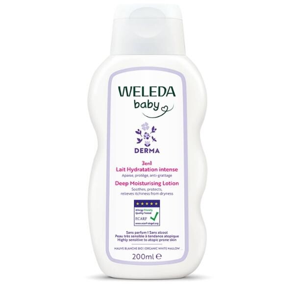 3v1 DERMA Hydratační mléko - Weleda