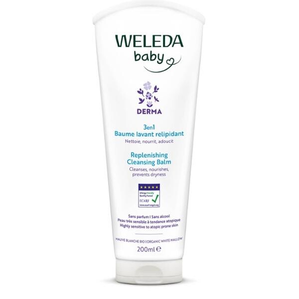 3v1 DERMA Mycí balzám - Weleda