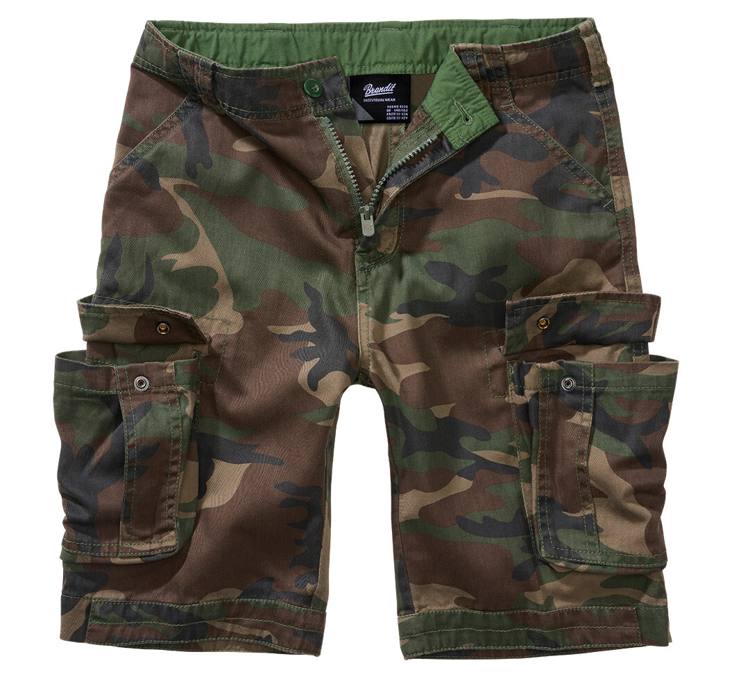 BRANDIT Dětské kraťasy Kids Urban Legend Shorts Woodland Velikost: 158/164