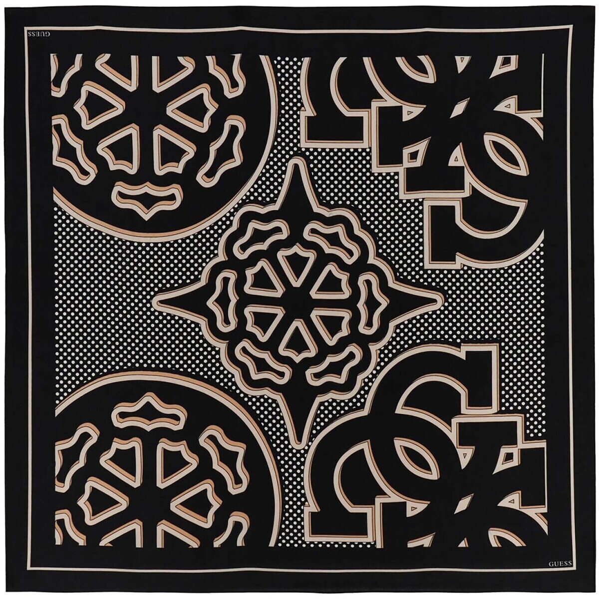 Guess  Kefiah 120X120  Černá
