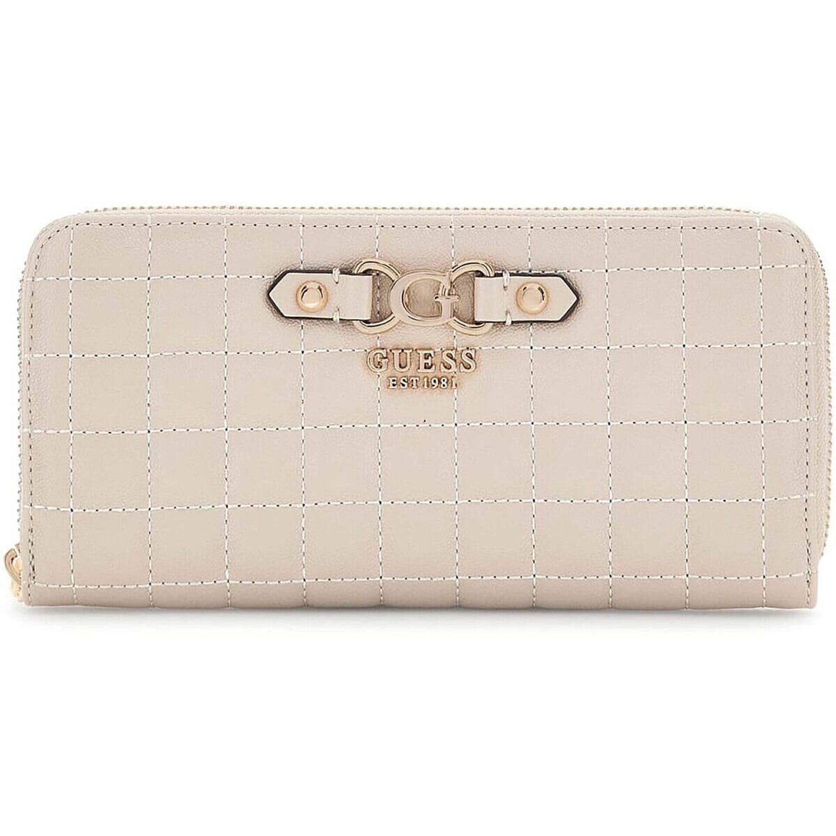 Guess  Nadira Slg Large Zip Around  Béžová