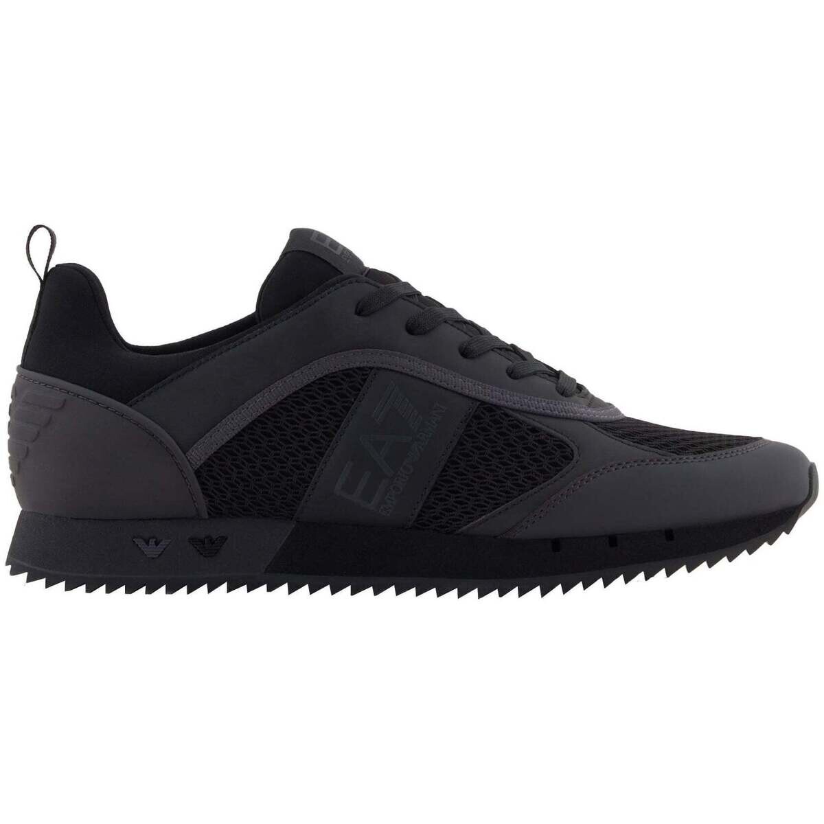 Ea7 Emporio Armani  Mesh Runner Trainers Black/Asphalt  Černá