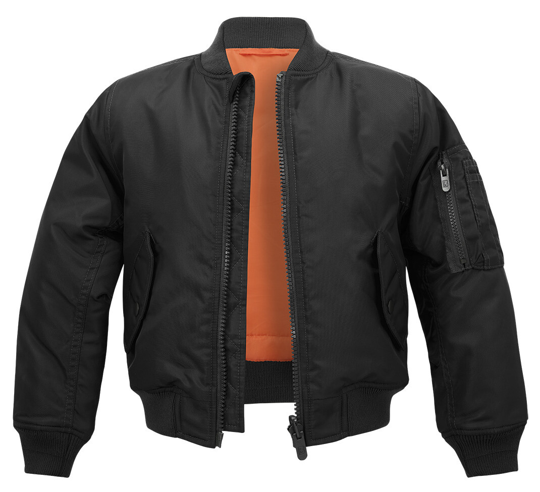 BRANDIT Dětská bomber bunda MA1 Jacket Černá Velikost: 122/128