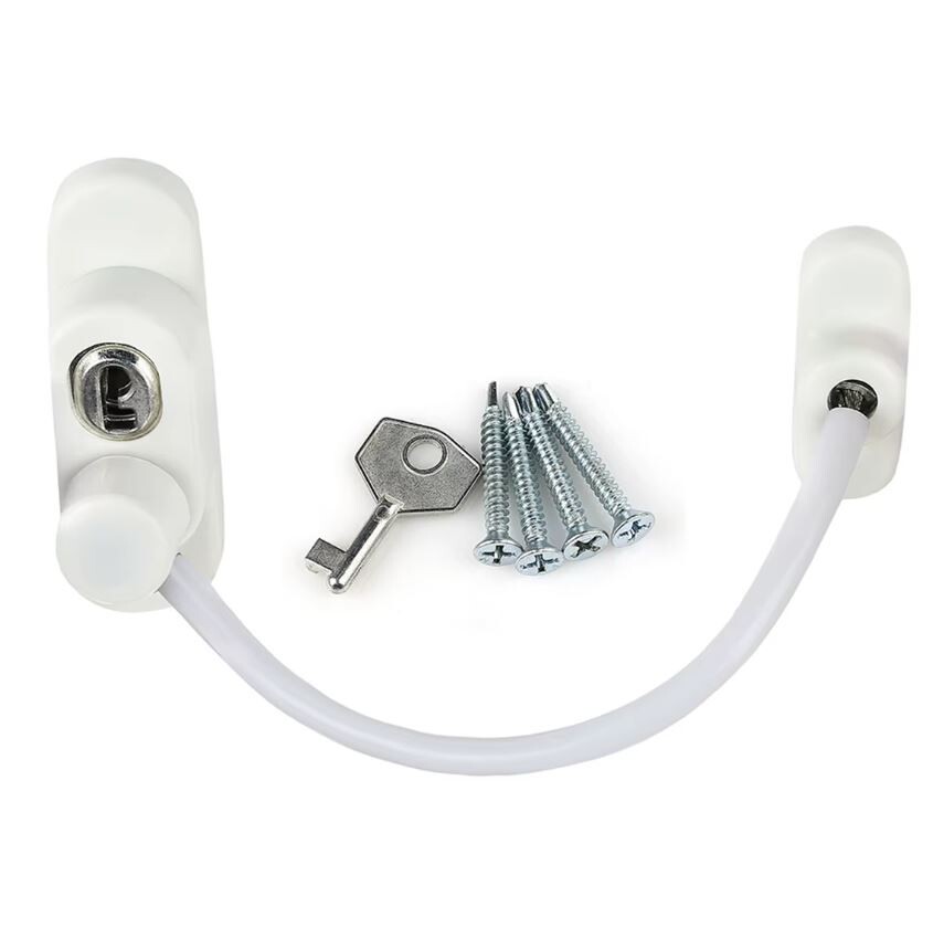 Přídavný lankový zámek - Bílý