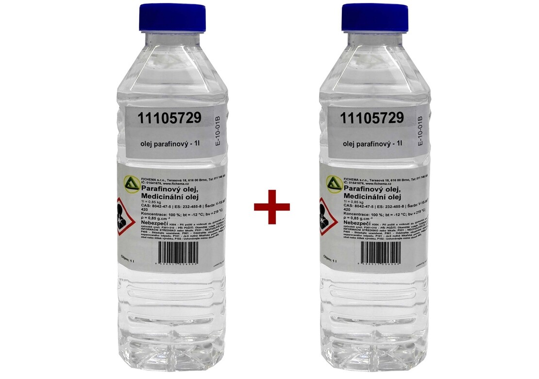 Parafínový olej 1 l - sada 2 ks
