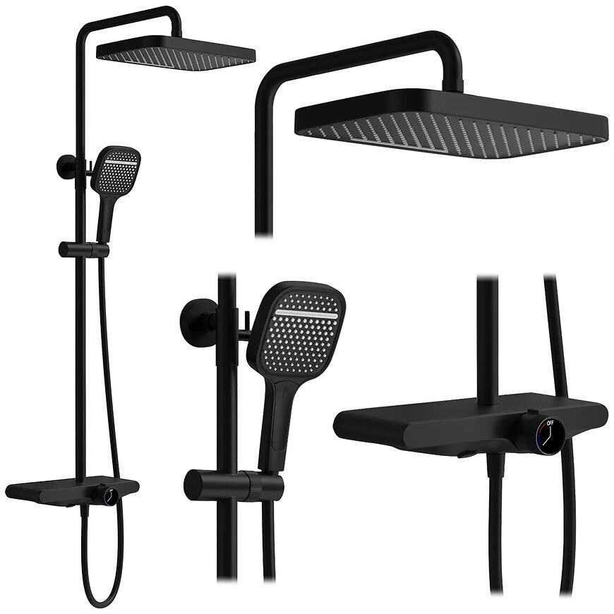 Sprchový set Rea Bari černá