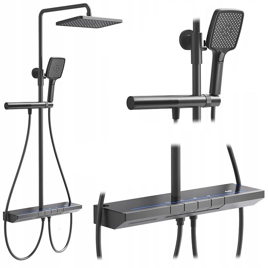 Sprchový set s termostatem Rea Pedro titan