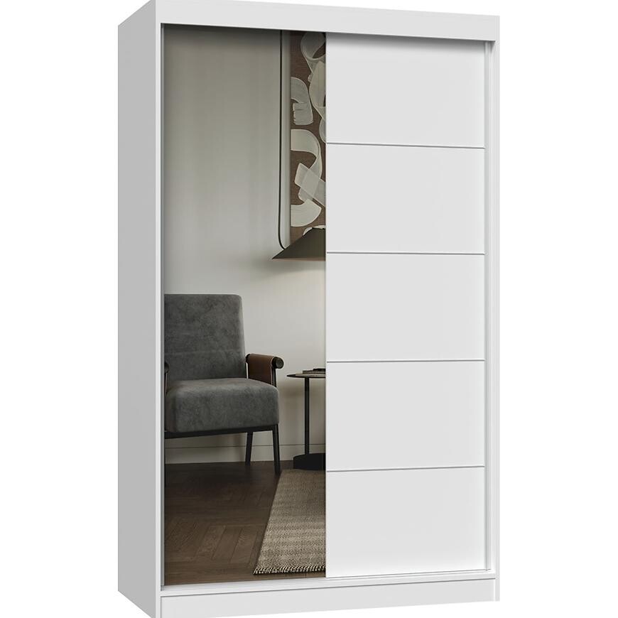 Skříň Iga 120 A/C bílá – zrcadlo