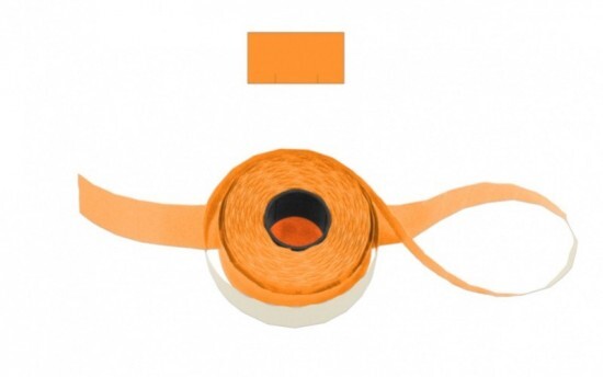 KZK tiskárna Značkovací etikety 25 x 16 Contact hranaté oranžové