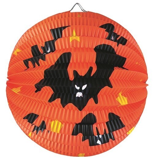 Anděl Kulatý lampion - Netopýři - 25 cm - 9271