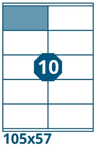 KZK tiskárna Print etikety A4 - 105 x 57 mm - 100 ks