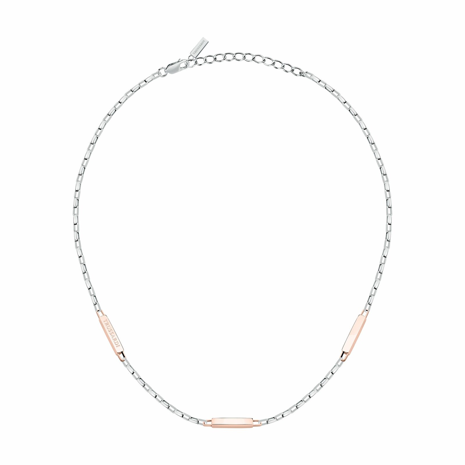 Trussardi Bicolor pánský náhrdelník z oceli T-Steel TJAXV29