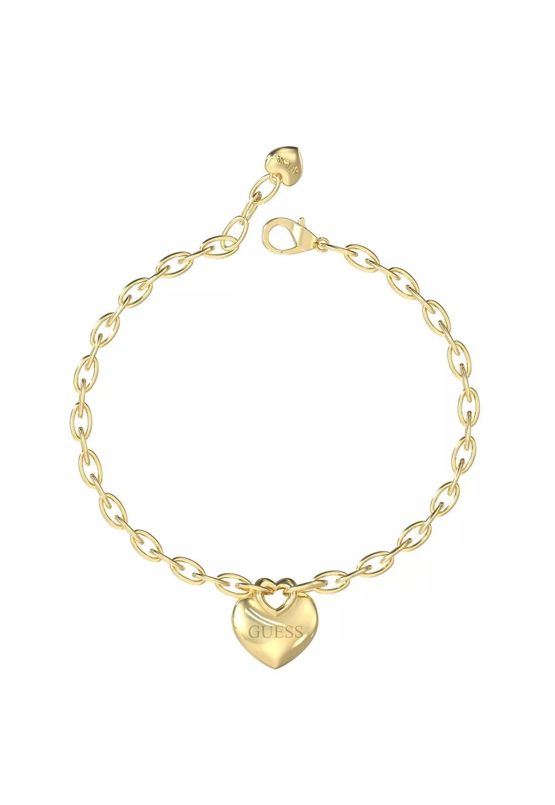 Guess Něžný pozlacený náramek Crazy In Love JUBB05217JWYG 21 cm