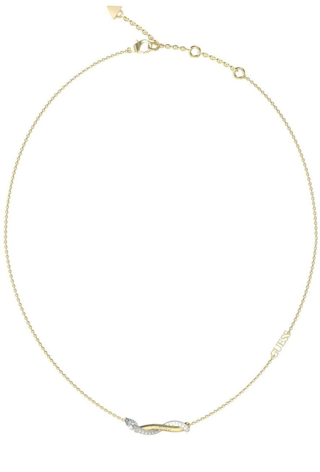 Guess Elegantní náhrdelník se zirkony Twist JUBN05066JWYGRHT/U