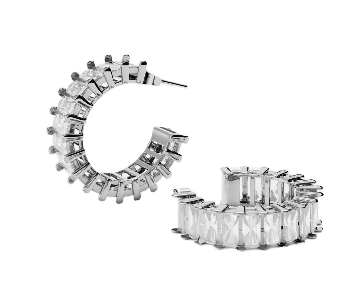 Furiosa Blyštivé ocelové náušnice se zirkony Opulent SE-OPULENT-S