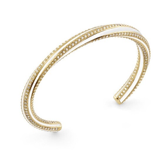 Guess Luxusní pevný náramek s krystaly Le Mirage JUBB05381JWYGWH 5,5 cm