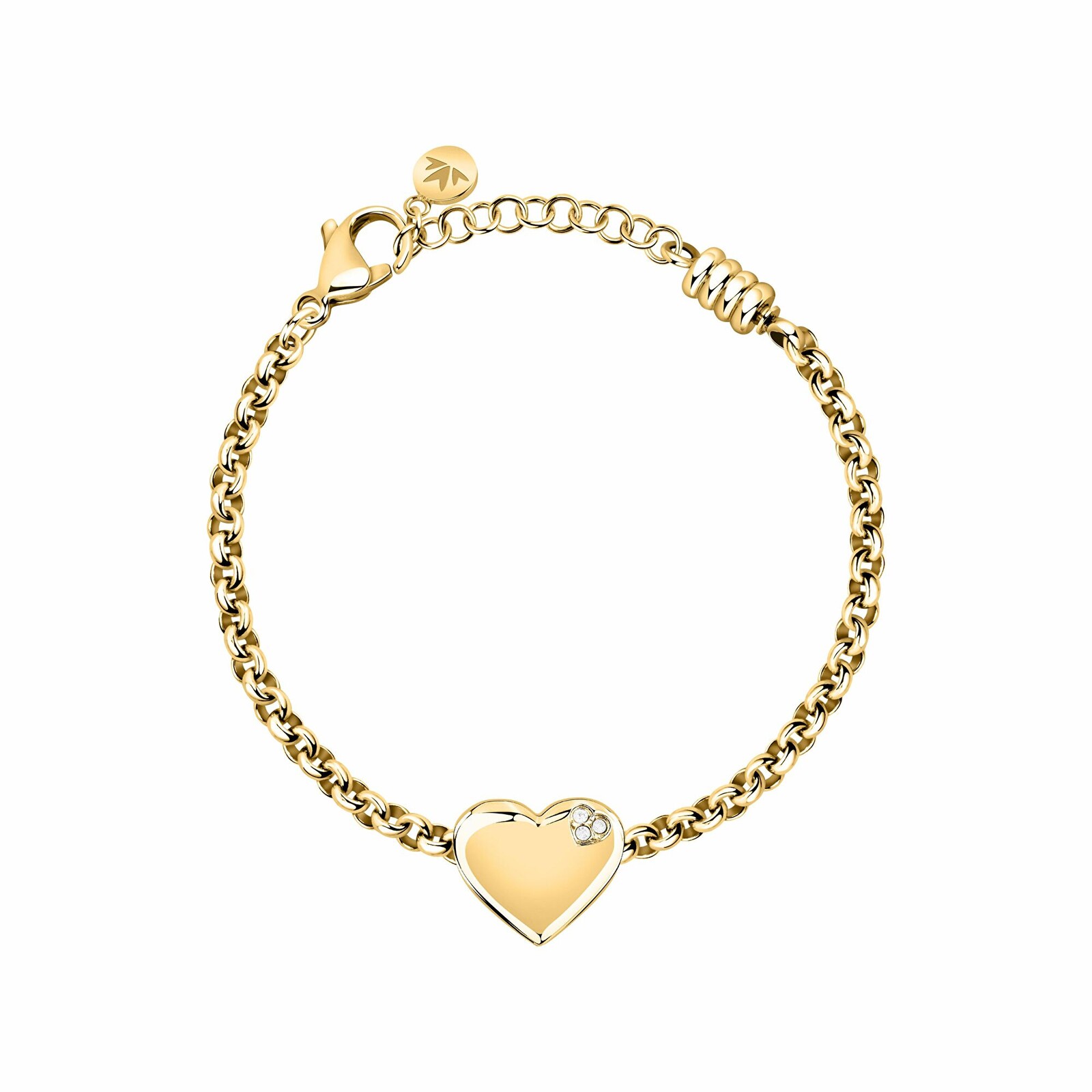 Morellato Romantický pozlacený náramek z oceli Drops SCZ1418