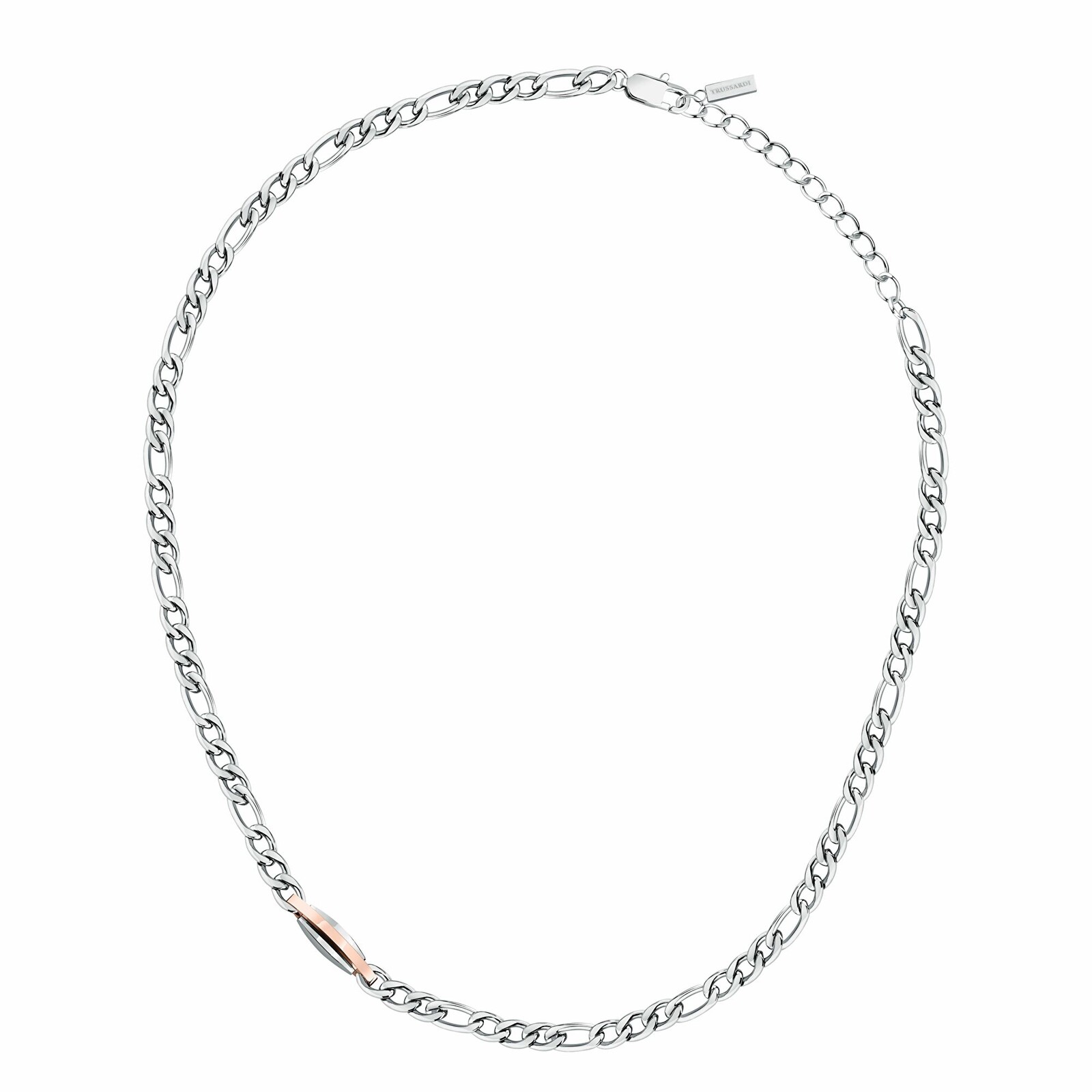 Trussardi Bicolor náhrdelník pro muže z oceli T-Steel TJAXV32