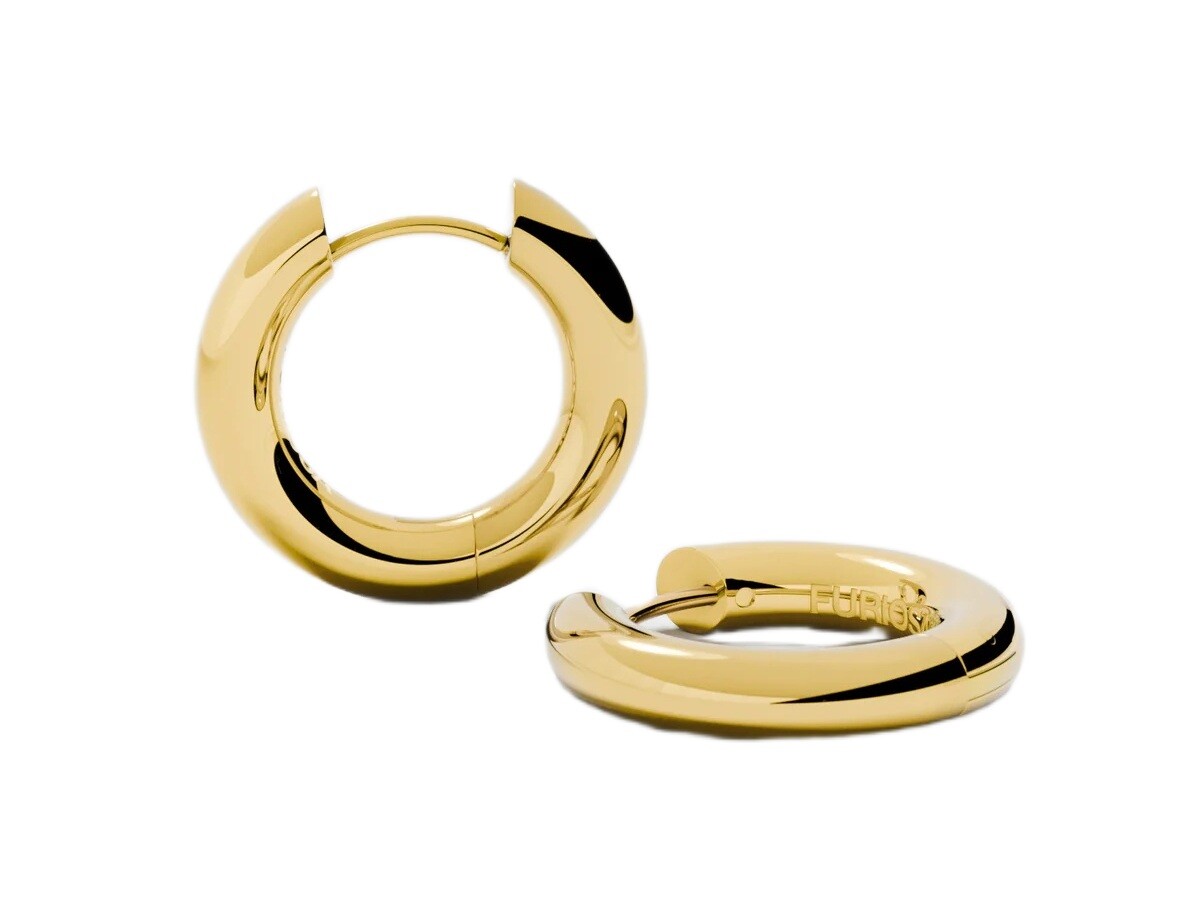 Furiosa Pozlacené kruhy Small Hoop SE-SMALLHOOP-G