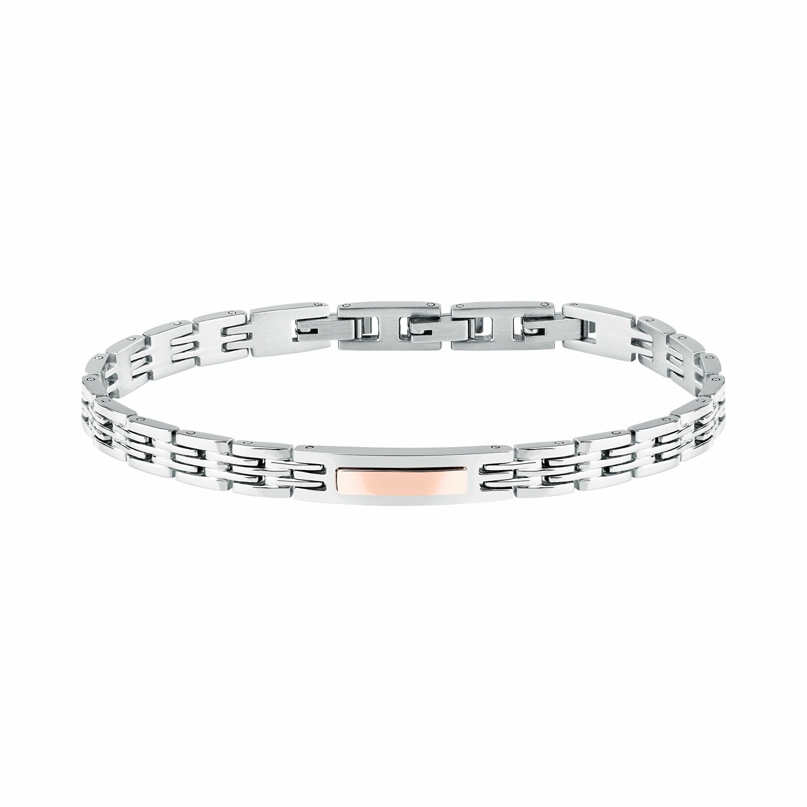 Trussardi Nadčasový bicolor náramek z oceli T-Steel TJAXV34