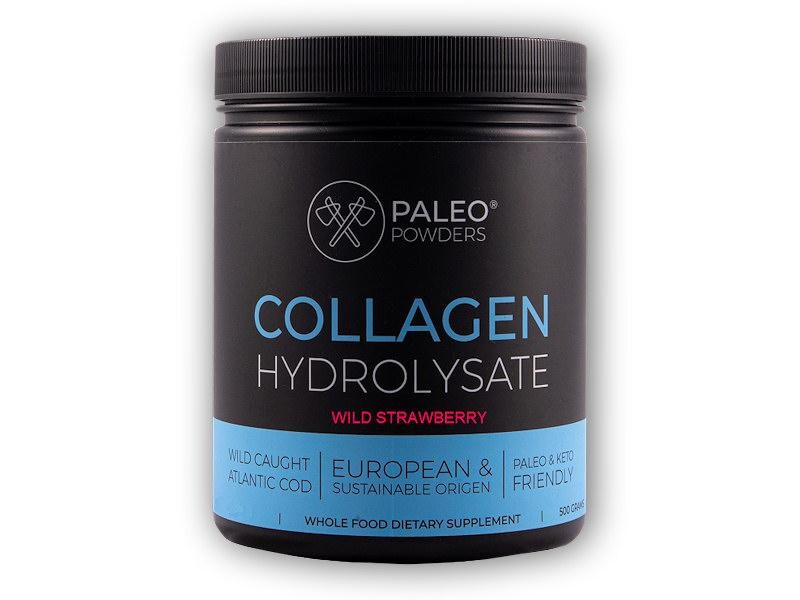 Paleo Powders Kolagen z divokých ryb 500g (natural jahoda + vitamin C)