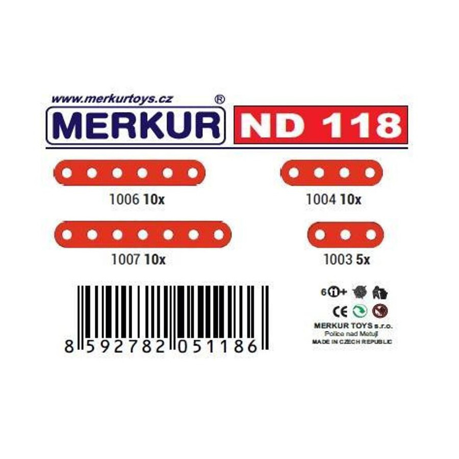 Merkur náhradní díly ND118 krátké pásky