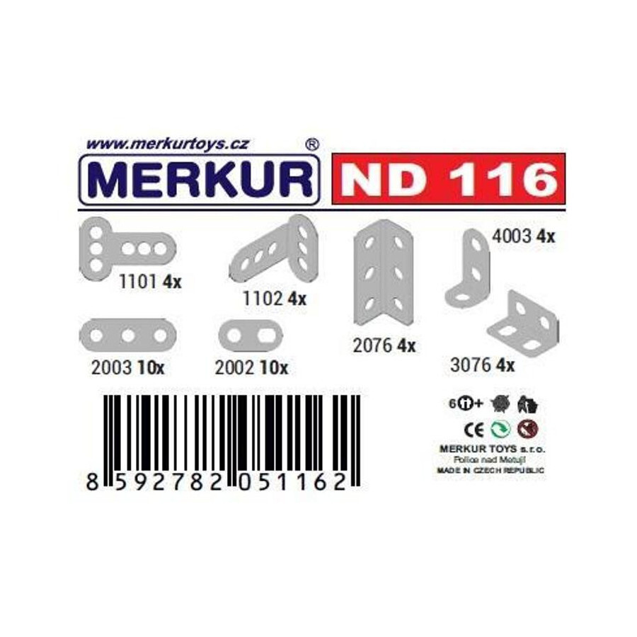 Merkur náhradní díly ND116 drobné spojovací součástky