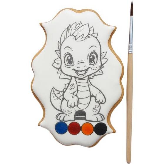 Perníčková omalovánka dinosaursu 55g - I LOVE CAKES