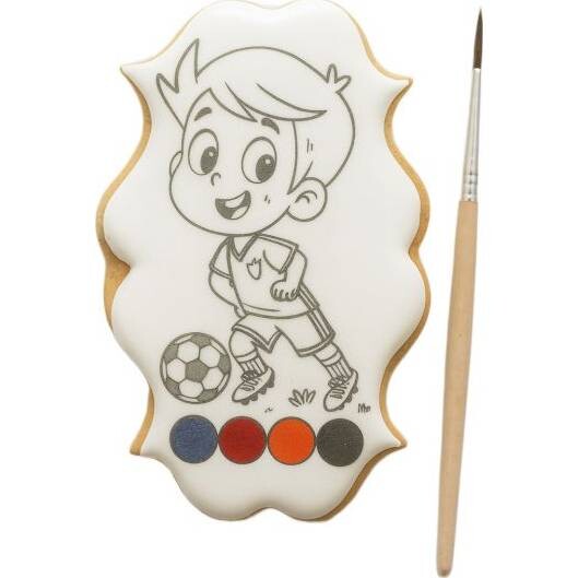 Perníčková omalovánka malý fotbalista 55g - I LOVE CAKES