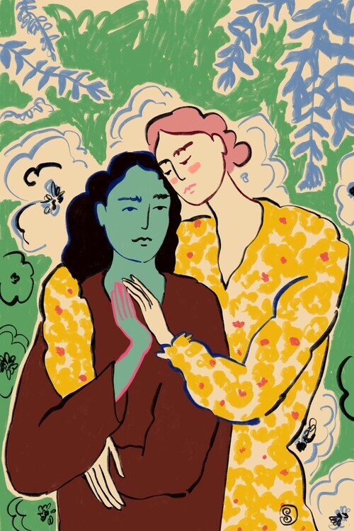 Sandra Poliakov Ilustrace Holding Hands, Sandra Poliakov, 26.7 × 40 cm